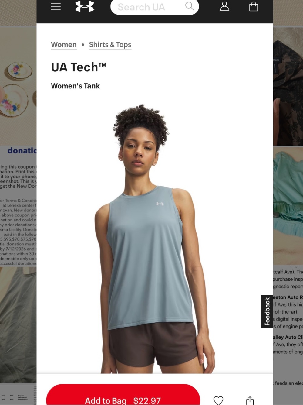 Under Armor, Eddie Bauer Gym clothes